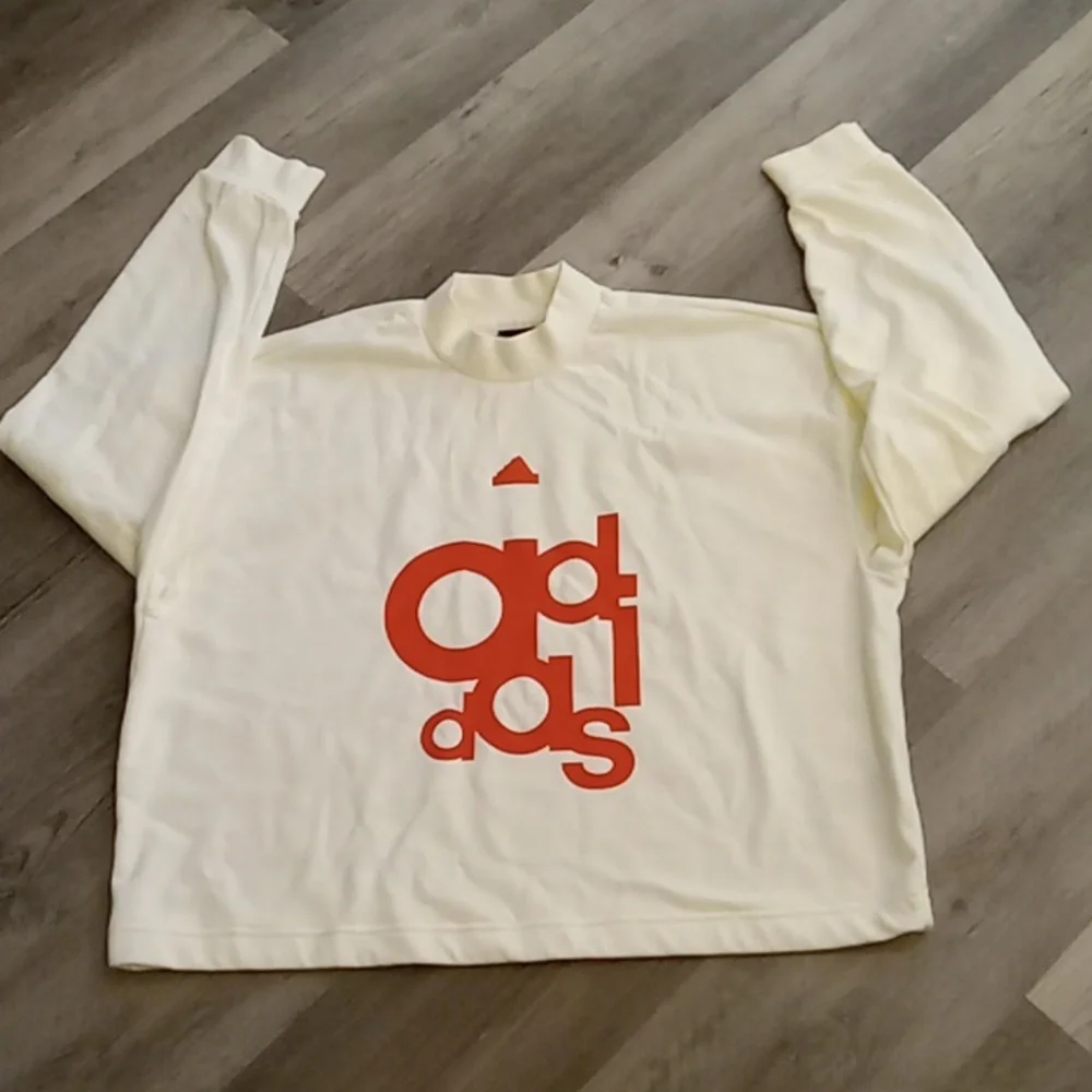 Adidas Oversized Long Sleeve Sweatshirt sz Large - Picture 2 of 5